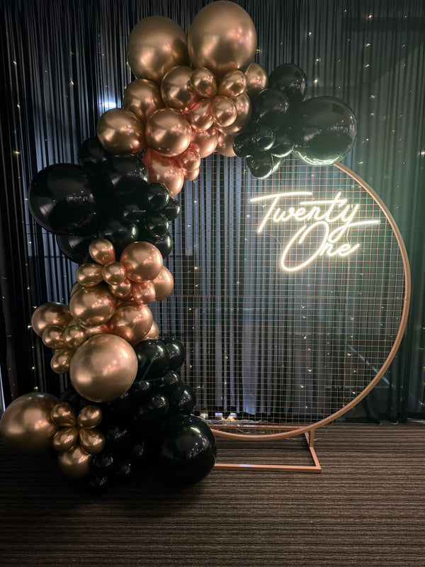 Custom 21st Party Balloon Garlands