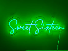 Load image into Gallery viewer, Sweet Sixteen (Multicoloured) Neon Sign - For Hire