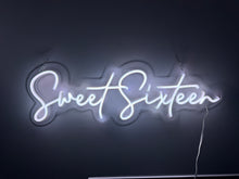 Load image into Gallery viewer, Sweet Sixteen (Multicoloured) Neon Sign - For Hire
