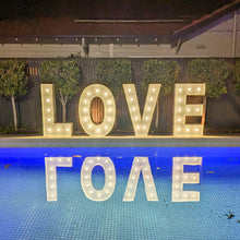 Load image into Gallery viewer, Giant (1.2m) Light Up Marquee "LOVE" Letters (For Hire)