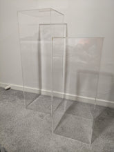 Load image into Gallery viewer, Plinths - White, Black & Clear (Cake Stand) For Hire
