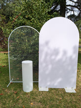 Load image into Gallery viewer, White Arch Backdrop (for hire)