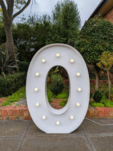 Load image into Gallery viewer, Giant (1.2m) Light Up Marquee Numbers Range (For Hire) - 1, 2, 3, 4, 5, 6, 16, 18, 21, 30, 40