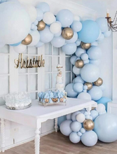 Load image into Gallery viewer, DIY Balloon Garland Kit - Baby Blue and Gold
