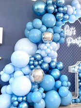 Load image into Gallery viewer, DIY Balloon Garland Kit - Baby Blue and Metallic Blue
