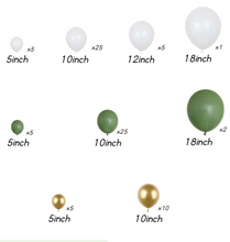 Load image into Gallery viewer, DIY Balloon Garland Kit - Pastel Green, White & Gold