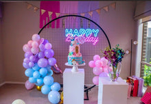 Load image into Gallery viewer, Birthday Party Pack for Hire - Neon Sign, Backdrop & Plinths