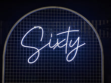 Load image into Gallery viewer, Sixty (Multicoloured) Neon Sign For Hire