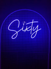 Load image into Gallery viewer, Sixty (Multicoloured) Neon Sign For Hire