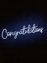 Load image into Gallery viewer, Congratulations (Multicoloured) Neon Sign for Hire