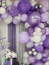 Load image into Gallery viewer, DIY Balloon Garland Kit - Light Purple, Purple and White