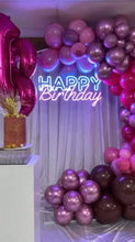 Load image into Gallery viewer, Retro Happy Birthday Neon Sign For Hire