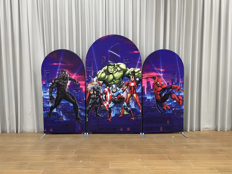 Action Collection Backdrops Arch Backdrop Set of 3 (for hire) - Action Hero – Neon Daddy