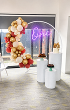 Load image into Gallery viewer, First Birthday "One" Neon Sign &amp; Backdrop Party Pack - For Hire

