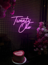 Load image into Gallery viewer, Hire: Twenty One (Multicoloured) Neon Sign

