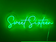Load image into Gallery viewer, Sweet Sixteen (Multicoloured) Neon Sign - For Hire
