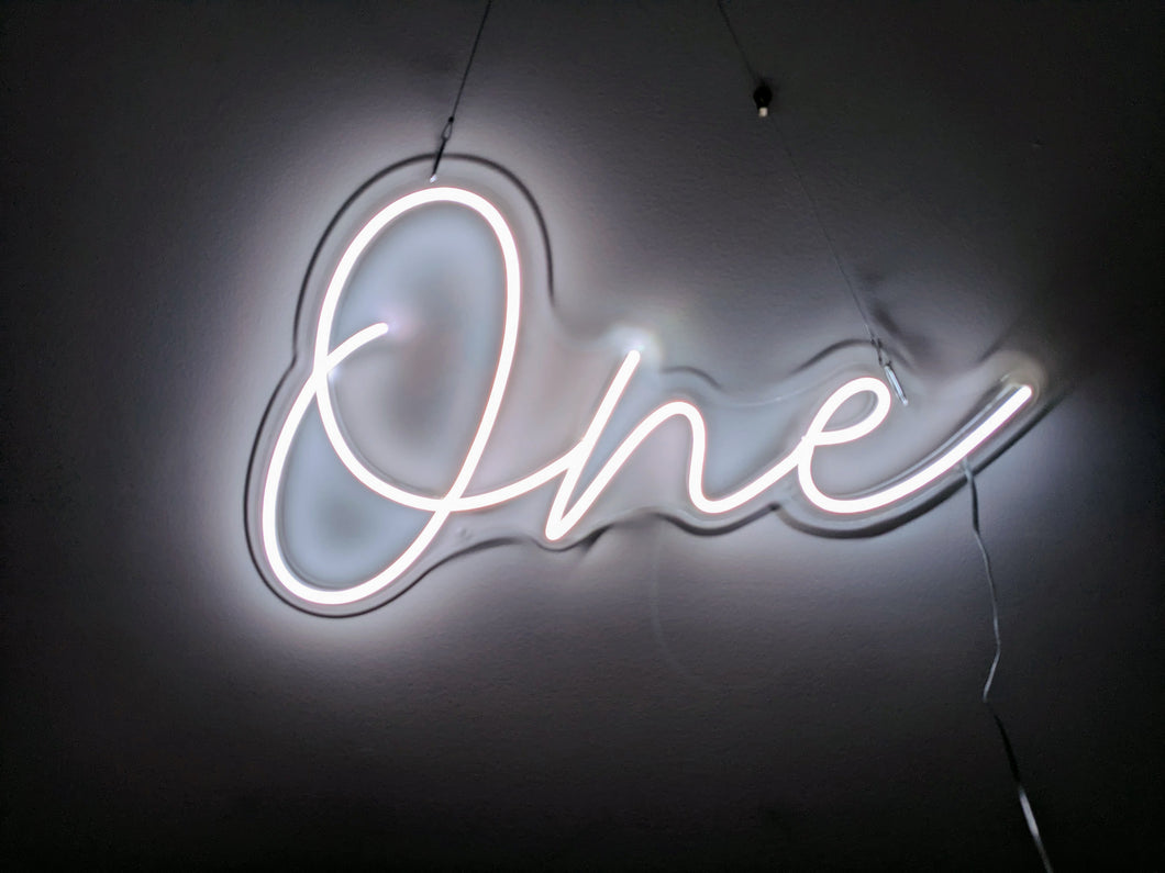 One (Multicoloured) Neon Sign For Hire