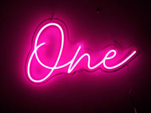 Load image into Gallery viewer, One (Multicoloured) Neon Sign For Hire
