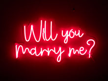 Load image into Gallery viewer, Will you marry me? (Multicoloured) Neon Sign For Hire
