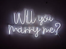 Load image into Gallery viewer, Will you marry me? (Multicoloured) Neon Sign For Hire
