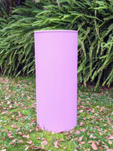 Load image into Gallery viewer, Round Ribbed Plinths - Pink (Cake Stand) - For Hire
