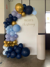 Load image into Gallery viewer, Birthday Arch Backdrop Bundle (for hire) with Custom Vinyl Sticker
