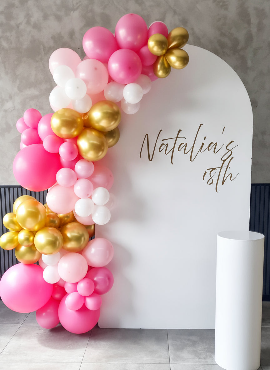 White Arch Backdrop (for hire)