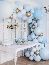 Load image into Gallery viewer, DIY Balloon Garland Kit - Baby Blue and Gold
