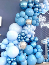 Load image into Gallery viewer, DIY Balloon Garland Kit - Baby Blue and Metallic Blue
