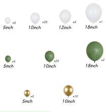 Load image into Gallery viewer, DIY Balloon Garland Kit - Pastel Green, White &amp; Gold
