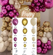 Load image into Gallery viewer, DIY Balloon Garland Kit - Metallic Pink and Gold
