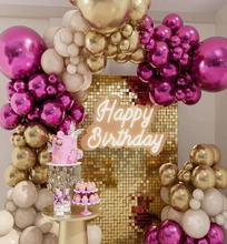 Load image into Gallery viewer, DIY Balloon Garland Kit - Metallic Pink and Gold
