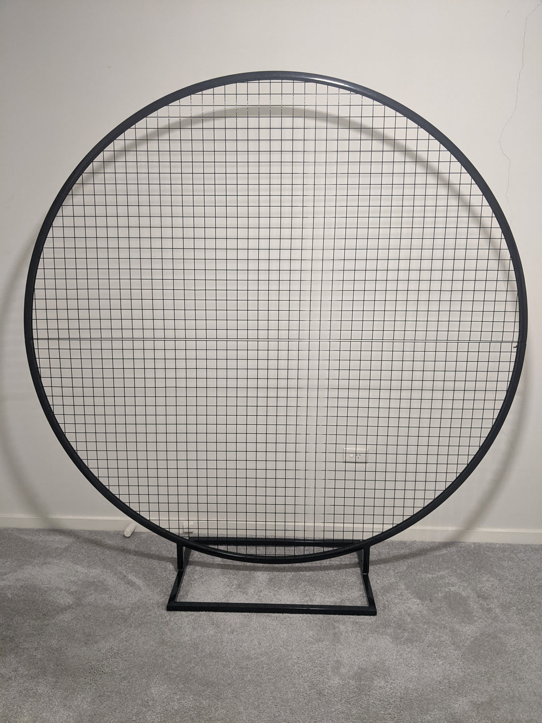 Round Black Mesh Backdrop Frame - For Hire
