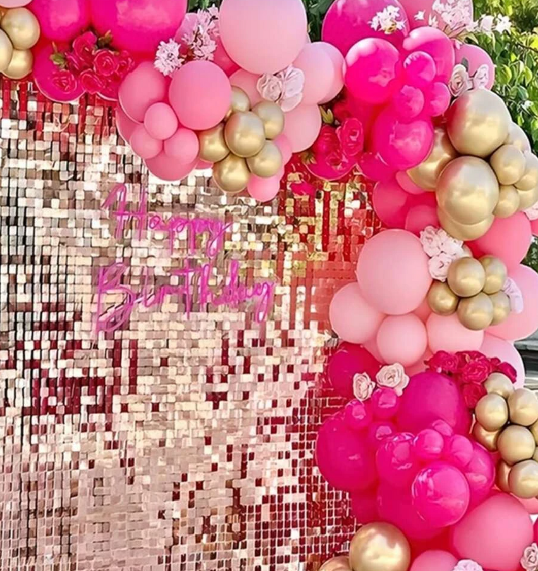 DIY Balloon Garland Kit - Pink, Baby Pink & Gold