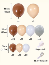 Load image into Gallery viewer, DIY Balloon Garland Kit - Choccy &amp; Beige
